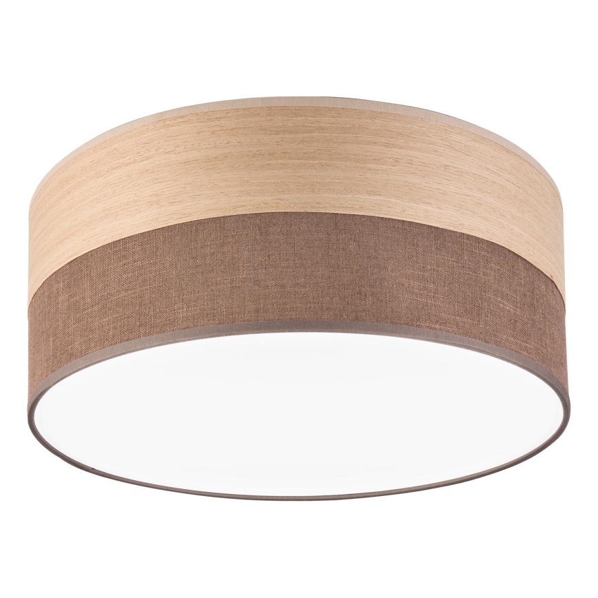 LED taklampa SIRJA WOOD LED/20W/230V diameter 35 cm brun/ek