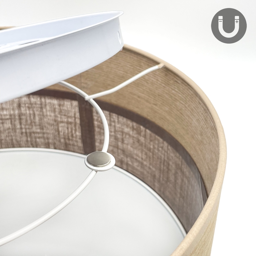 LED taklampa SIRJA WOOD LED/20W/230V diameter 35 cm brun/ek