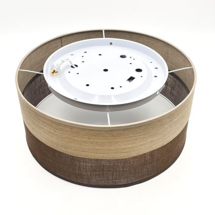LED taklampa SIRJA WOOD LED/20W/230V diameter 35 cm brun/ek