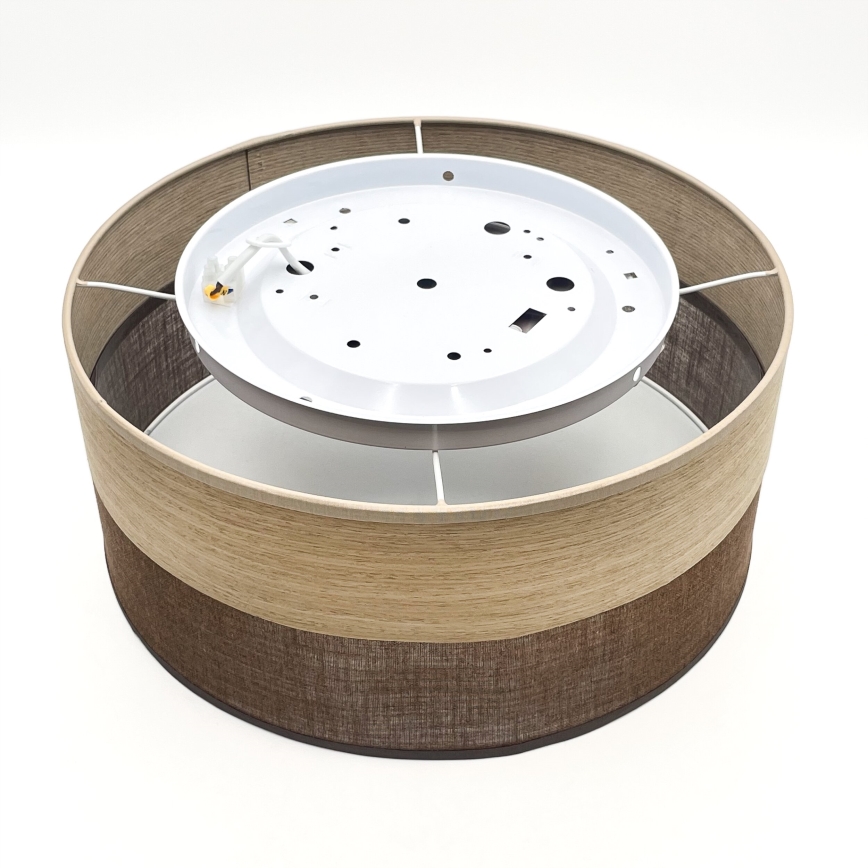 LED taklampa SIRJA WOOD LED/20W/230V diameter 35 cm brun/ek