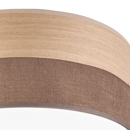 LED taklampa SIRJA WOOD LED/36W/230V diameter 45 cm brun/ek