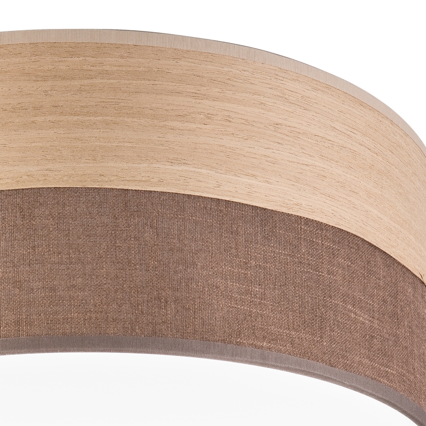 LED taklampa SIRJA WOOD LED/36W/230V diameter 45 cm brun/ek