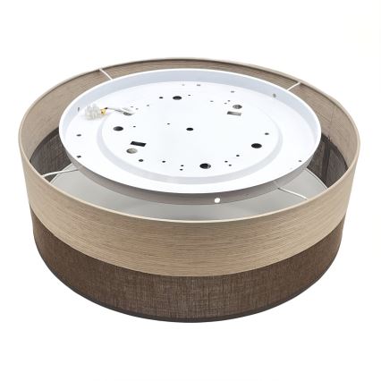 LED taklampa SIRJA WOOD LED/36W/230V diameter 45 cm brun/ek