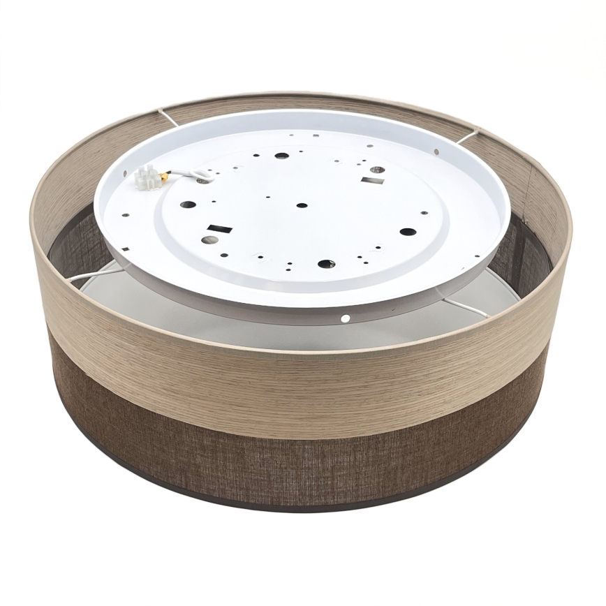 LED taklampa SIRJA WOOD LED/36W/230V diameter 45 cm brun/ek