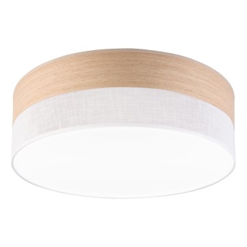 LED taklampa SIRJA WOOD LED/36W/230V diameter 45 cm vit/ek