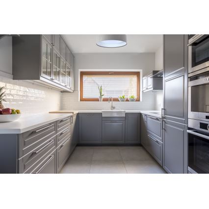 LED ljusreglerad taklampa SMART GALAXY LED/36W/230V diameter 55 cm 2700-6500K Wi-Fi Tuya grå/vit + fjärrkontroll