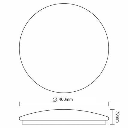 LED Dimbar taklampa STAR LED/36W/230V 3000-6500K + fjärrkontroll