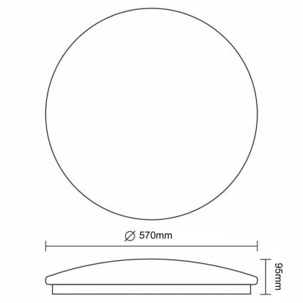 LED Dimbar taklampa STAR LED/60W/230V 3000-6500K + fjärrkontroll