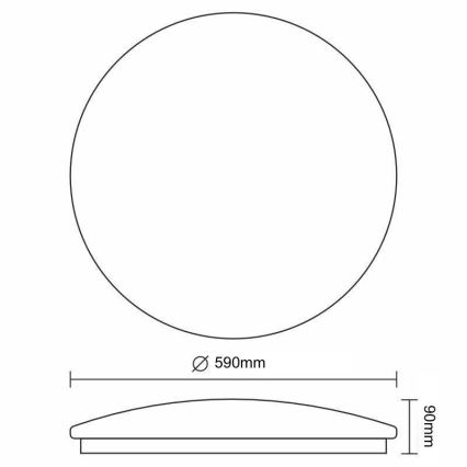 LED Dimbar taklampa STAR LED/60W/230V 3000-6500K + fjärrkontroll