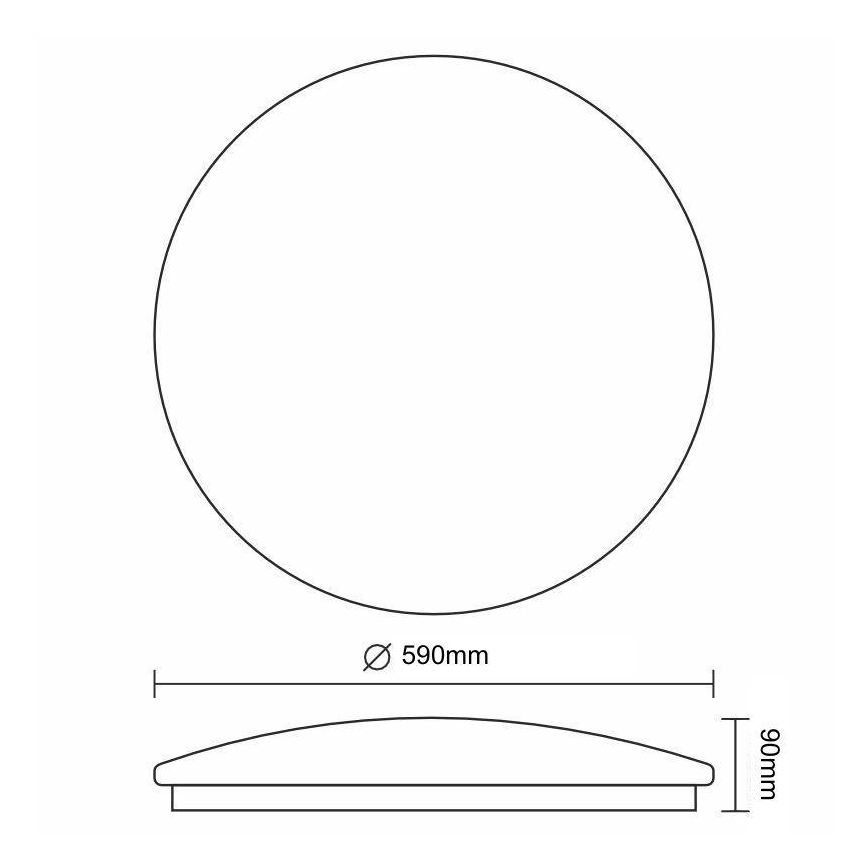 LED Dimbar taklampa STAR LED/60W/230V 3000-6500K + fjärrkontroll