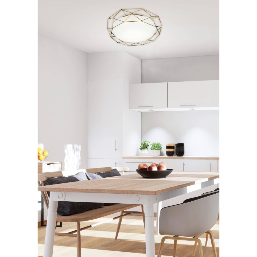 LED taklampa SVEN LED/24/230V gyllene 