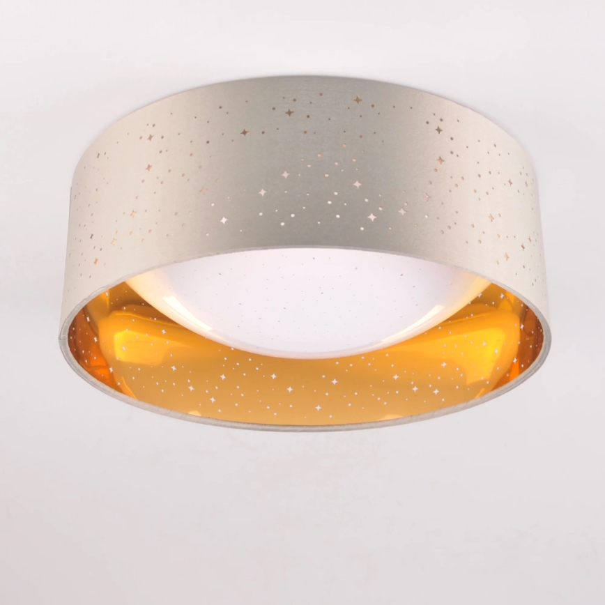 LED taklampa TULUZA LED/18W/230V diameter 32 cm brun