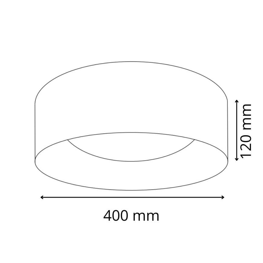LED taklampa TULUZA LED/24W/230V diameter 40 cm vit
