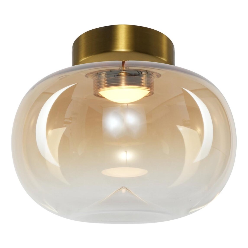 LED taklampa VASO LED/4W/230V diameter 18 cm guld/rökig