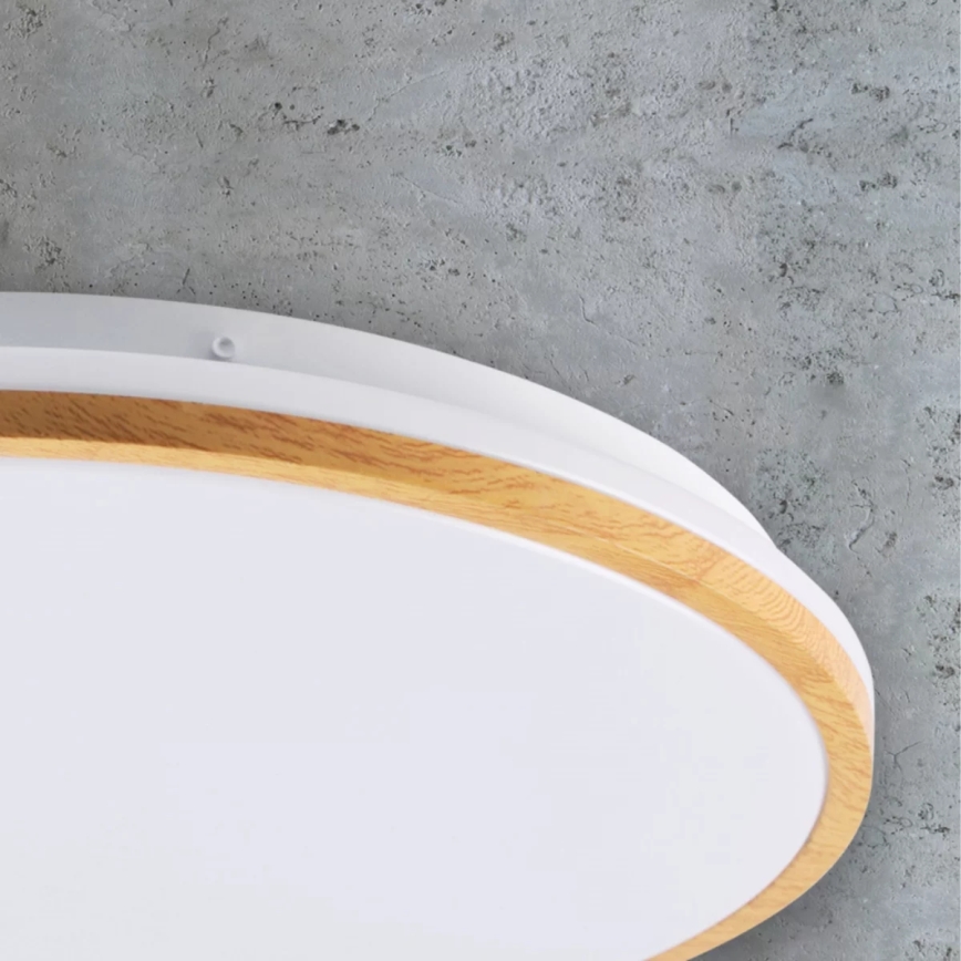 LED taklampa WOODY LED/15W/230V diameter  28 cm