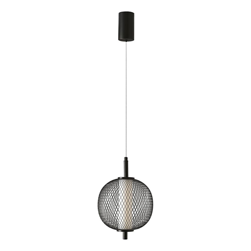 LED-takpendel på sladd PUMA LED/10W/230V Ø 20 cm svart