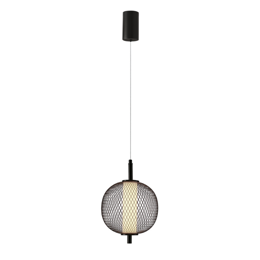 LED-takpendel på sladd PUMA LED/10W/230V Ø 20 cm svart