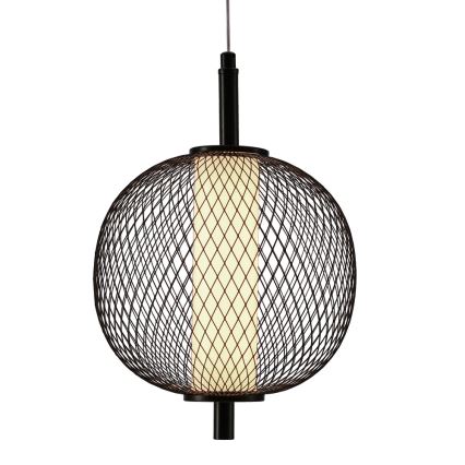 LED-takpendel på sladd PUMA LED/10W/230V Ø 20 cm svart