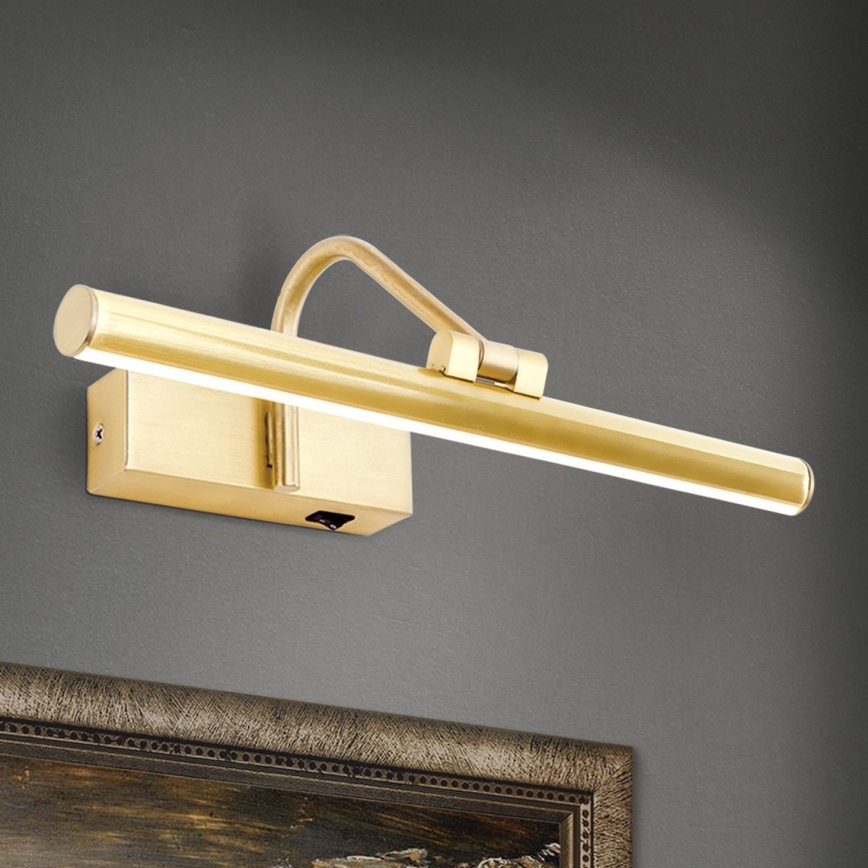 LED tavelbelysning PORTRAIT LED/6W/230V 30 cm guld