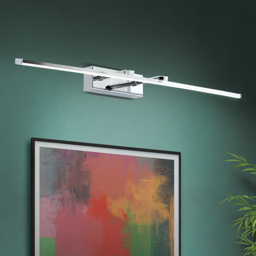 LED tavelbelysning PUBLIO LED/15W/230V 75 cm skinande krom