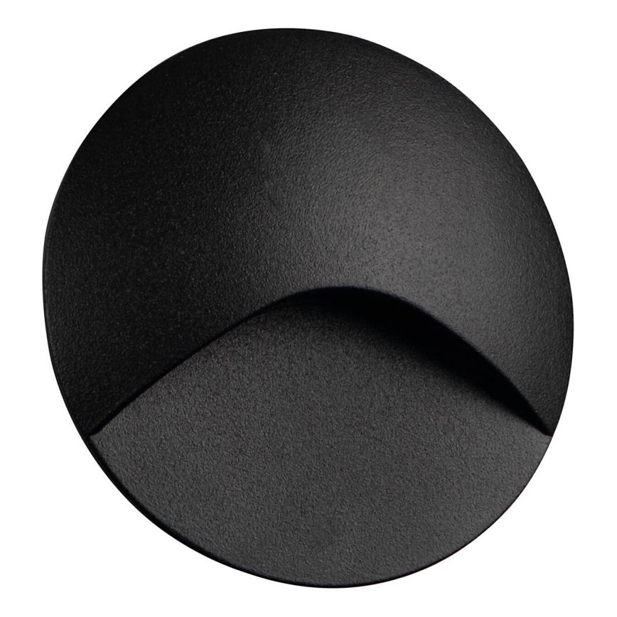 LED-trapparmatur EXIN LED/2,5W/230V 3000K IP65 svart rund