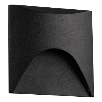 LED-trapparmatur EXIN LED/2,5W/230V 4000K IP65 svart kantig