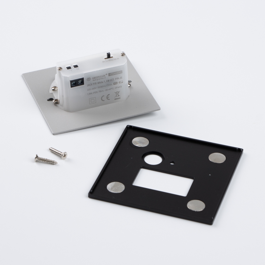 LED-trapparmatur med rörelse- och skymningssensor, 1,5 W, 230 V, 3000/4000/6500 K, svart