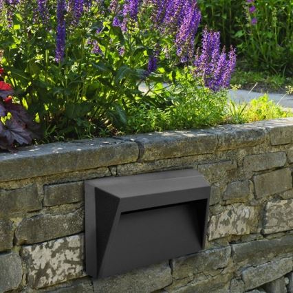 LED trappbelysning för utomhusbruk HOLDEN LED/1,6W/230V IP65 grafit