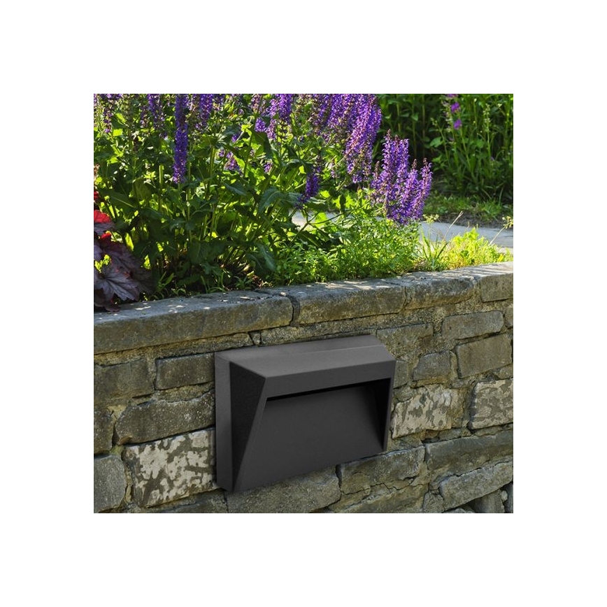 LED trappbelysning för utomhusbruk HOLDEN LED/1,6W/230V IP65 grafit