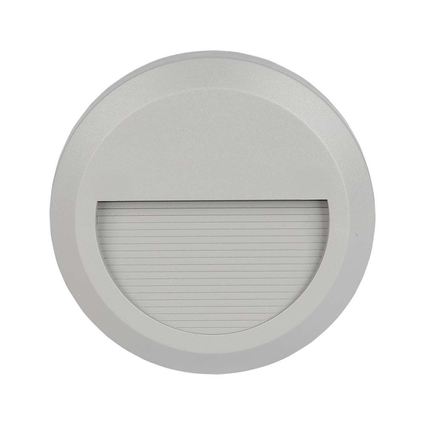 LED trappbelysning för utomhusbruk LED/2W/230V IP65 3000K grå