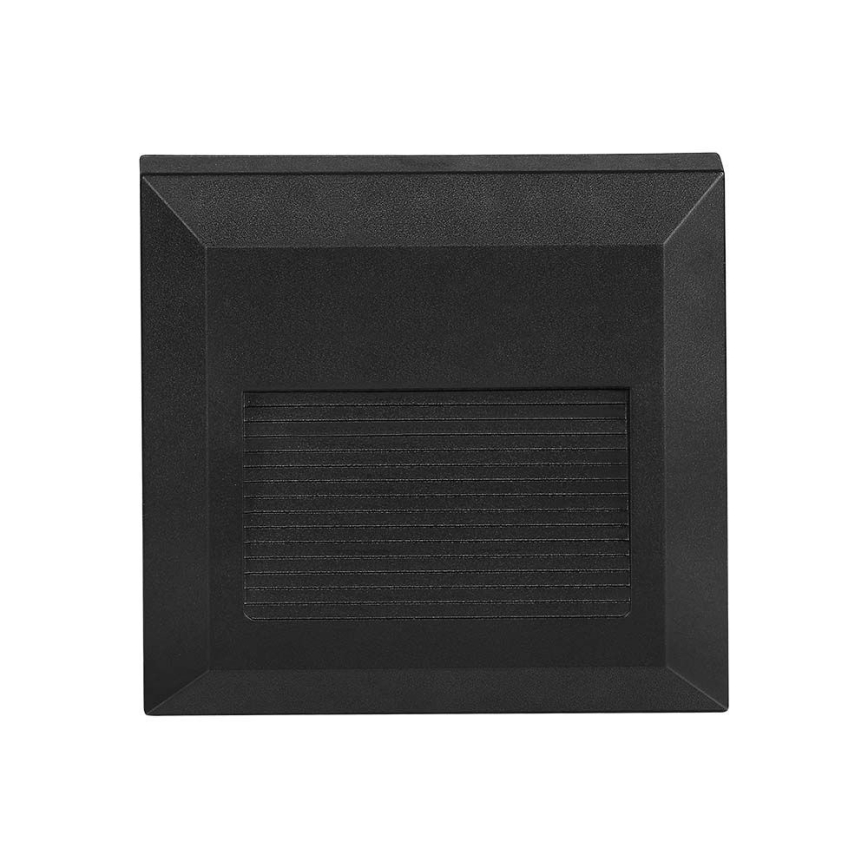 LED trappbelysning för utomhusbruk LED/2W/230V IP65 3000K svart