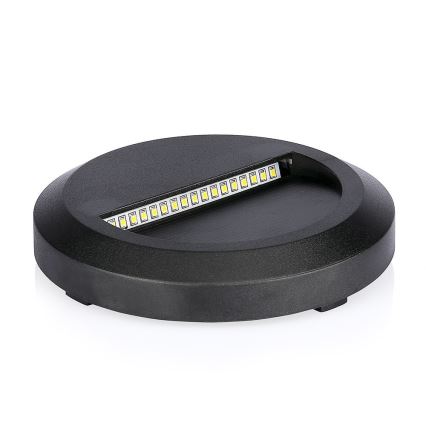 LED trappbelysning för utomhusbruk LED/2W/230V IP65 4000K svart