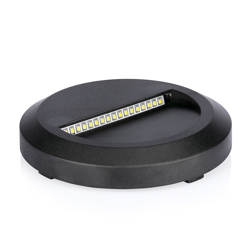 LED trappbelysning för utomhusbruk LED/2W/230V IP65 4000K svart