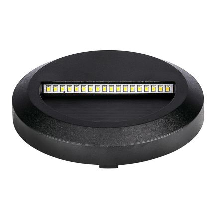 LED trappbelysning för utomhusbruk LED/2W/230V IP65 4000K svart