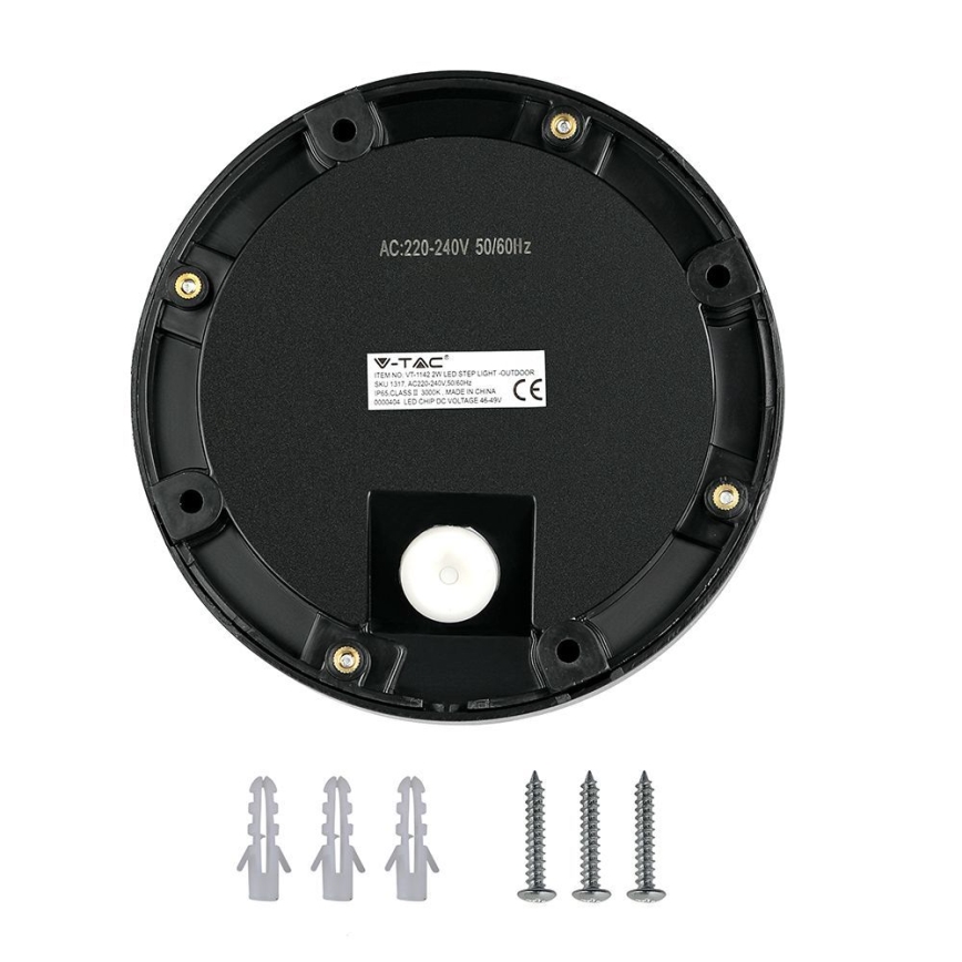 LED trappbelysning för utomhusbruk LED/2W/230V IP65 4000K svart