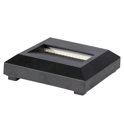LED trappbelysning för utomhusbruk LED/2W/230V IP65 4000K svart
