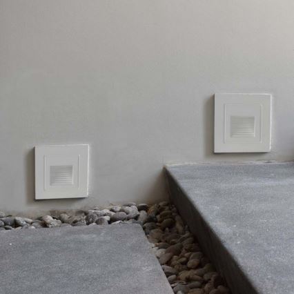 LED trappbelysning för utomhusbruk LED/3W/230V 3000K IP65 vit