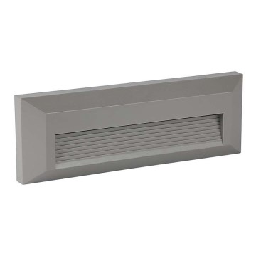 LED trappbelysning för utomhusbruk LED/3W/230V 4000K IP65 grå