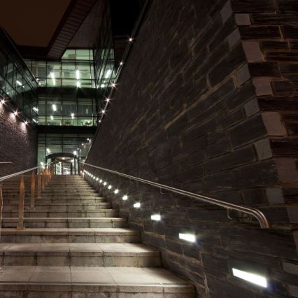 LED trappbelysning för utomhusbruk LED/3W/230V 4000K IP65 grå
