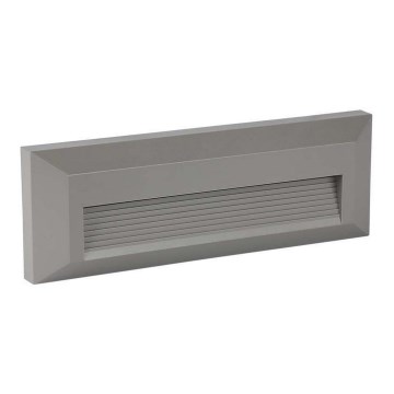 LED trappbelysning för utomhusbruk LED/3W/230V IP65 3000K grå