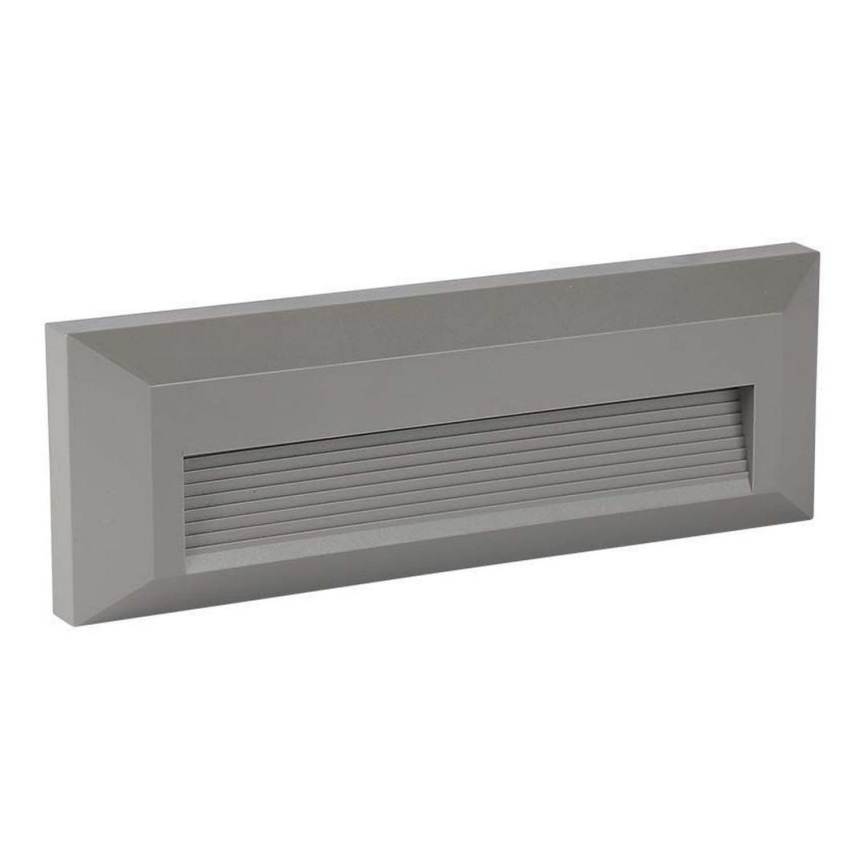LED trappbelysning för utomhusbruk LED/3W/230V IP65 3000K grå
