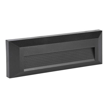 LED trappbelysning för utomhusbruk LED/3W/230V IP65 4000K svart