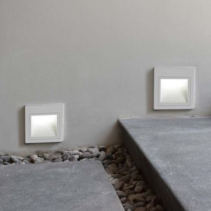 LED trappbelysning för utomhusbruk LED/5W/230V 3000K IP65 vit