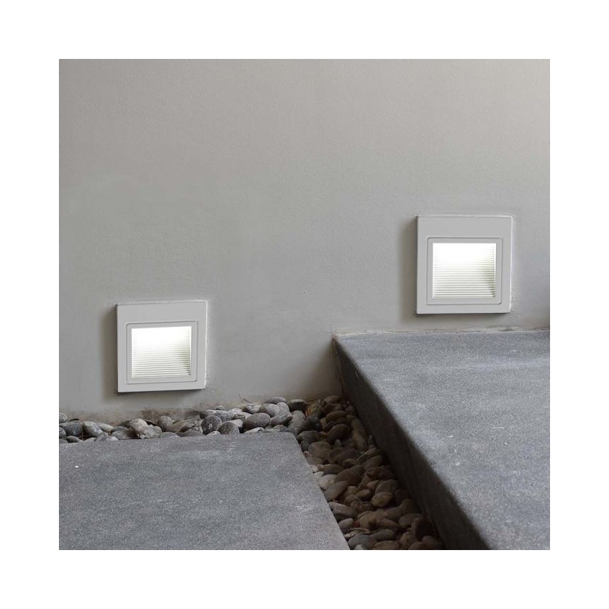 LED trappbelysning för utomhusbruk LED/5W/230V 3000K IP65 vit