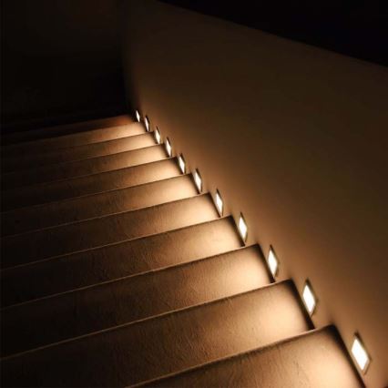 LED trappbelysning för utomhusbruk LED/5W/230V 3000K IP65 vit