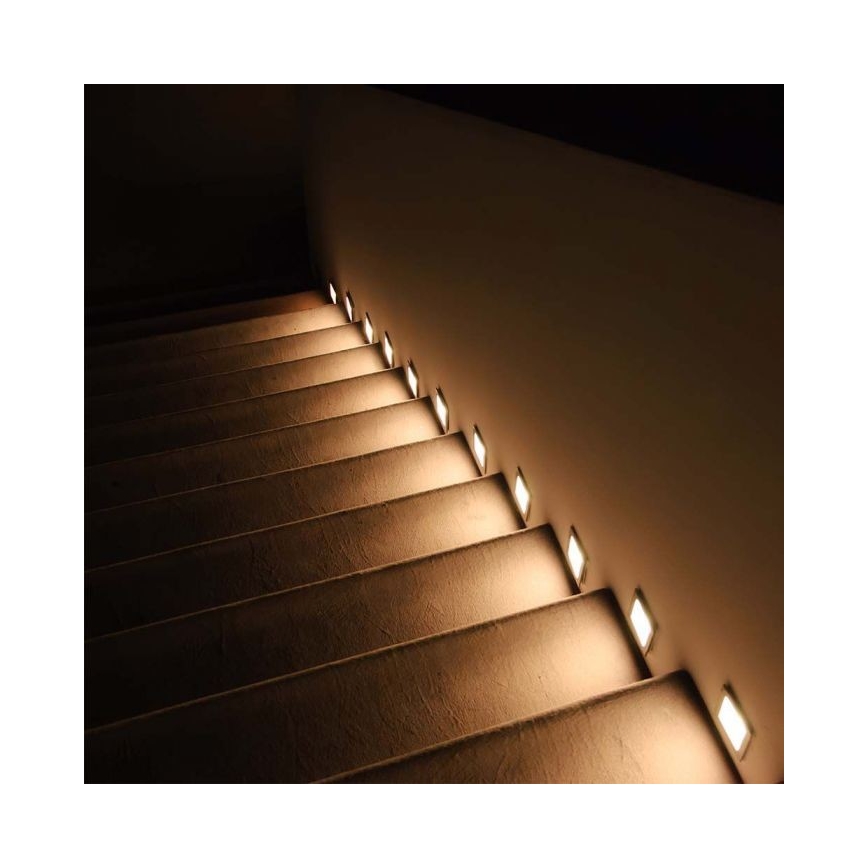 LED trappbelysning för utomhusbruk LED/5W/230V 3000K IP65 vit