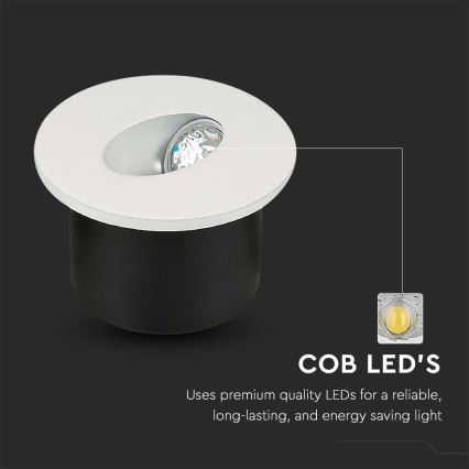 LED trappbelysning LED/3W/230V 3000K vit