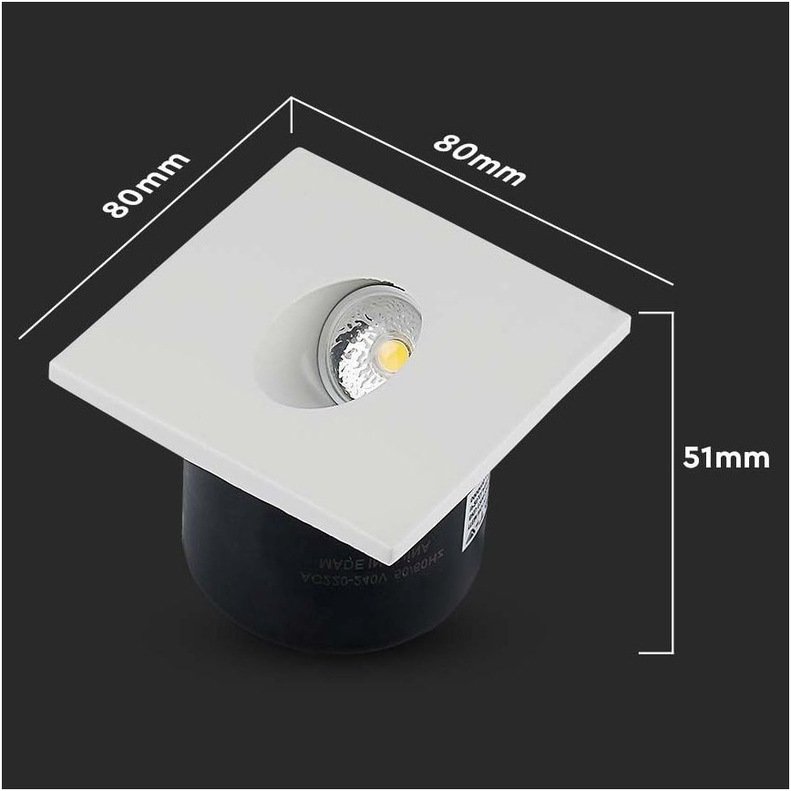 LED trappbelysning LED/3W/230V 4000K vit