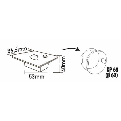 LED trappbelysning med rörelsedetektor LED/1,5W/230V 3000K/4000K/6500K
