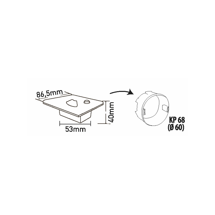 LED trappbelysning med rörelsedetektor LED/1,5W/230V 3000K/4000K/6500K